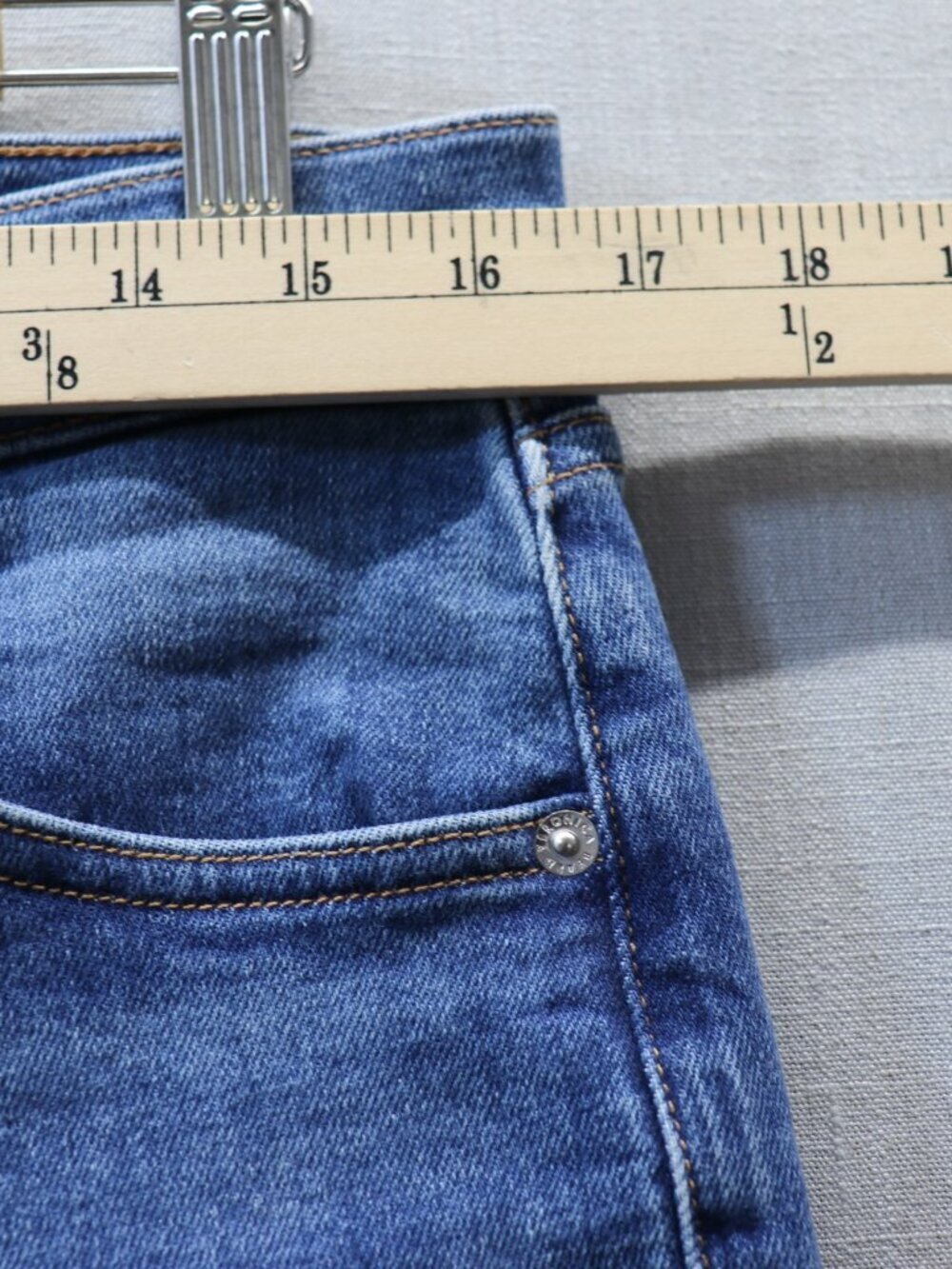 Veronica Beard Beverly Skinny Flare Jeans Sedona River High Rise 31 Blue - Picture 9 of 14